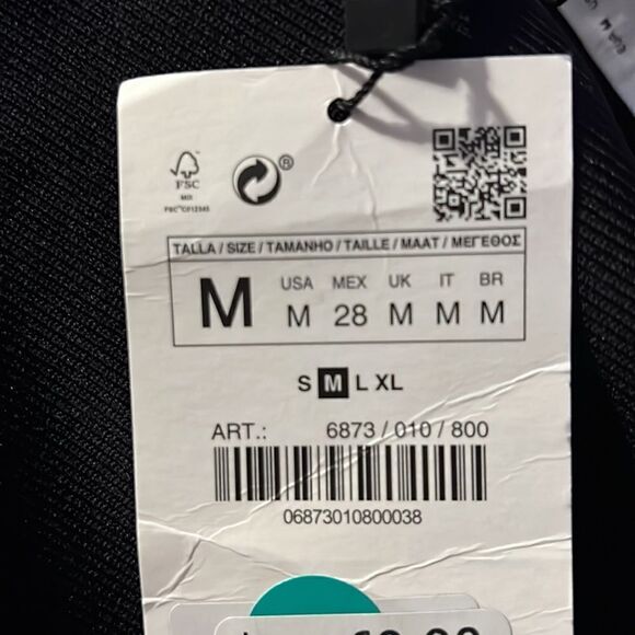 ZARA | Black | KNIT DRESS WITH ZIPPER - Picture 9 of 11